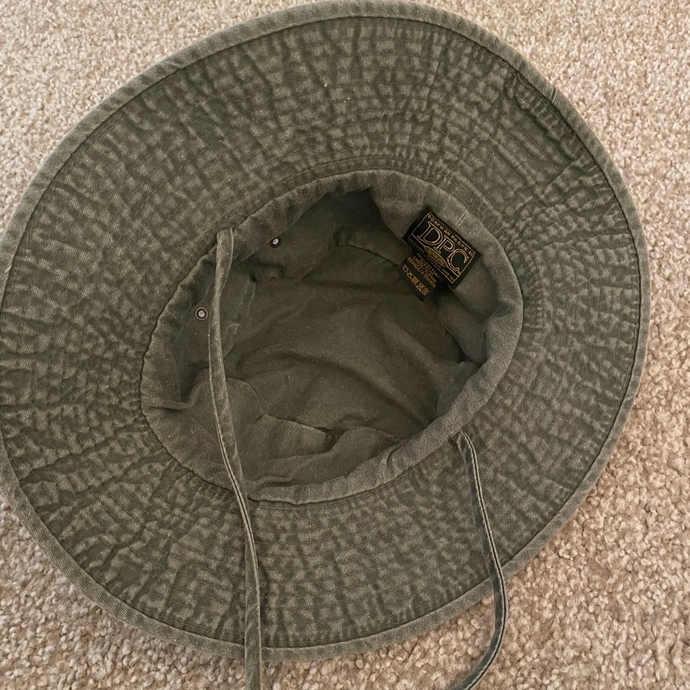 bucket hat with adjustable string